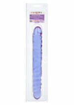 Load image into Gallery viewer, Reflective Gel Veined Double Dildo - Purple - 12in
