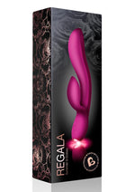 Load image into Gallery viewer, Regala Rabbit Silicone Rechargeable Rabbit Vibrator - Fuchsia/Purple
