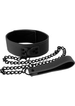 Load image into Gallery viewer, Renegade Bondage Collar Vinyl - Black/Metal
