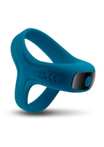 Load image into Gallery viewer, Renegade Emperor Rechargeable Silicone Vibrating Cock Ring - Teal
