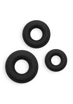Load image into Gallery viewer, Renegade Fireman Silicone Rings - Black - 3 Piece/Set
