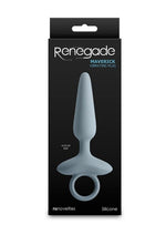 Load image into Gallery viewer, Renegade Maverick Rechargeable Silicone Anal Plug - Gray/Grey