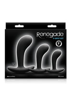 Load image into Gallery viewer, Renegade P-Spot Kit Silicone Anal Plugs - Black - Set Of 3
