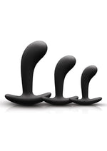 Load image into Gallery viewer, Renegade P-Spot Kit Silicone Anal Plugs - Black - Set Of 3
