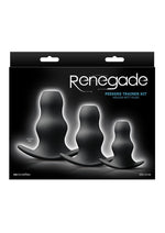Load image into Gallery viewer, Renegade Peekers Trainer Silicone Hollow Butt Plugs Kit - Black - 3 Per Set
