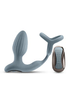 Load image into Gallery viewer, Renegade Pinnacle Rechargeable Silicone Prostate Stimulator - Gray/Grey
