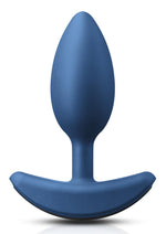 Load image into Gallery viewer, Renegade Rechargeable Silicone Vibrating Heavyweight Anal Plug - Blue - Medium