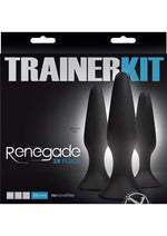 Load image into Gallery viewer, Renegade Sliders Trainer Anal Plugs - Black - Set Of 3