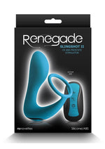 Load image into Gallery viewer, Renegade Slingshot II Rechargeable Silicone Cock Ring and Prostate Plug with Remote Control - Teal
