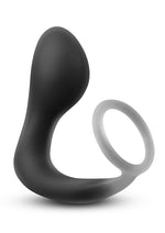 Load image into Gallery viewer, Renegade Slingshot Silicone Cock Ring and Prostate Plug - Black
