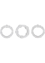 Load image into Gallery viewer, Renegade Super Stretchable Intensity Cock Rings - Clear - Set Of 3
