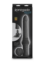 Load image into Gallery viewer, Renegade Super Stroker Rechargeable Silicone Thrusting Vibrator with Suction Cup - Black
