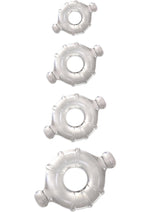 Load image into Gallery viewer, Renegade Vitality Cock Ring Kit - Clear - 4 Per Set
