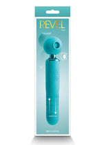 Load image into Gallery viewer, Revel Fae Rechargeable Silicone Vibrator with Clitoral Stimulator - Teal
