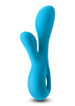 Load image into Gallery viewer, Revel Galaxy Rechargeable Silicone Rabbit Vibrator - Blue
