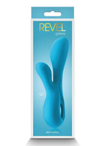 Load image into Gallery viewer, Revel Galaxy Rechargeable Silicone Rabbit Vibrator - Blue

