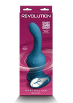 Load image into Gallery viewer, Revolution Earthquake Rechargeable Silicone Vibrator with Remote Control - Teal