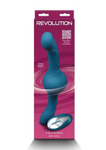 Load image into Gallery viewer, Revolution Tsunami Rechargeable Silicone Vibrator with Remote Control - Teal