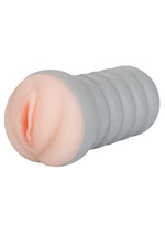 Load image into Gallery viewer, Ribbed Gripper Dual Density Textured Masturbator - Pussy - Ivory/Vanilla
