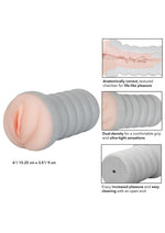 Load image into Gallery viewer, Ribbed Gripper Dual Density Textured Masturbator - Pussy
