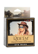 Load image into Gallery viewer, Ride &#39;Em Premium Denim Collection Eye Mask - Blue
