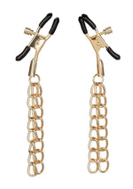 Load image into Gallery viewer, Ride &#39;Em Premium Denim Collection Nipple Clamps - Gold
