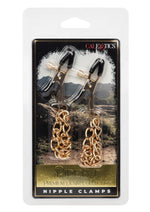 Load image into Gallery viewer, Ride &#39;Em Premium Denim Collection Nipple Clamps - Gold
