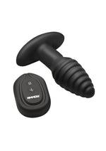 Load image into Gallery viewer, Rimmers Model-E Vibrating Rechargeable Silicone Rimming Plug with Remote Control - Black
