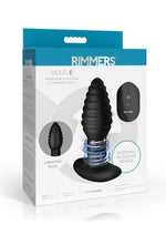 Load image into Gallery viewer, Rimmers Model-E Vibrating Rechargeable Silicone Rimming Plug with Remote Control - Black
