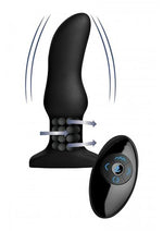 Load image into Gallery viewer, Rimmers Model M Rechargeable Silicone Curved Rimming Plug with Remote Control - Black