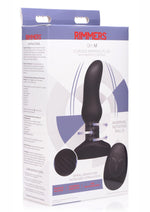 Load image into Gallery viewer, Rimmers Slim M Rechargeable Silicone Curved Rimming Plug with Remote Control - Black
