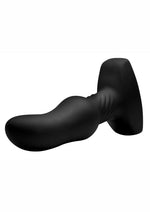 Load image into Gallery viewer, Rimmers Slim M Rechargeable Silicone Curved Rimming Plug with Remote Control - Black
