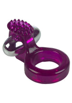 Load image into Gallery viewer, Ring Of Passion Vibrating Cock Ring with Clitoral Stimulation
