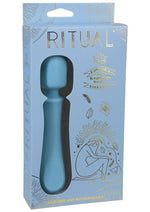Load image into Gallery viewer, Ritual Euphoria Rechargeable Silicone Wand Vibrator - Blue
