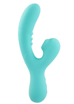 Load image into Gallery viewer, Rock Candy Refined Sugarotic Rechargeable Silicone Dual Stimulated Rabbit Vibrator - Blue
