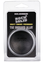 Load image into Gallery viewer, Rock Solid Brushed Alloy Aluminum Cock Ring - Metal/Silver - XLarge
