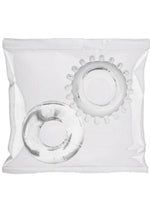 Load image into Gallery viewer, Rock Solid Cock Ring Set 2-Pack Bulk Refill - Clear - 50 Piece
