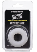 Load image into Gallery viewer, Rock Solid Lifesaver Silicone Cock Ring - White
