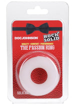 Load image into Gallery viewer, Rock Solid Passion Ring Silicone Cock Ring Holiday Edition - Frost/White
