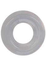 Load image into Gallery viewer, Rock Solid Ribbed Donut Silicone Cock Ring - Clear
