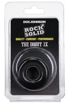 Load image into Gallery viewer, Rock Solid The 2x Donut Cock Ring - Black - XXLarge
