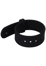 Load image into Gallery viewer, Rock Solid The Belt Adjustable Silicone Cock Ring - Black
