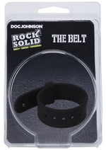 Load image into Gallery viewer, Rock Solid The Belt Adjustable Silicone Cock Ring - Black
