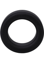 Load image into Gallery viewer, Rock Solid The Big O Silicone Cock Ring - Black
