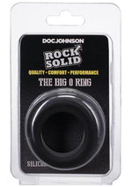Load image into Gallery viewer, Rock Solid The Big O Silicone Cock Ring - Black

