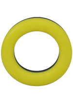 Load image into Gallery viewer, Rock Solid The Big O Silicone Cock Ring - Black/Yellow
