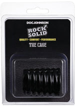 Load image into Gallery viewer, Rock Solid The Cage Textured Cock Ring - Black
