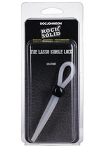 Load image into Gallery viewer, Rock Solid The Lasso Single Lock Adjustable Silicone Cock Ring - White
