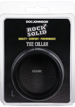Load image into Gallery viewer, Rock Solid The Silicone Collar Cock Ring - Black - Large

