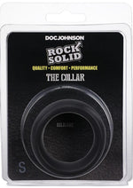 Load image into Gallery viewer, Rock Solid The Silicone Collar Cock Ring - Black - Small
